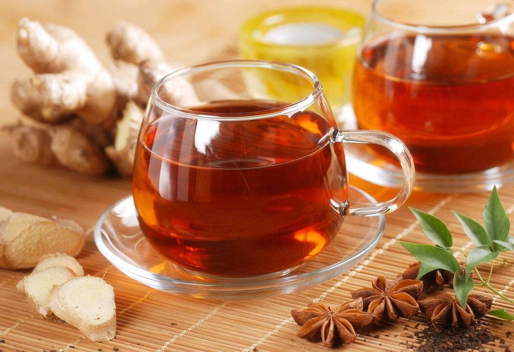 Herbal tea in the diet helps to reduce excess weight