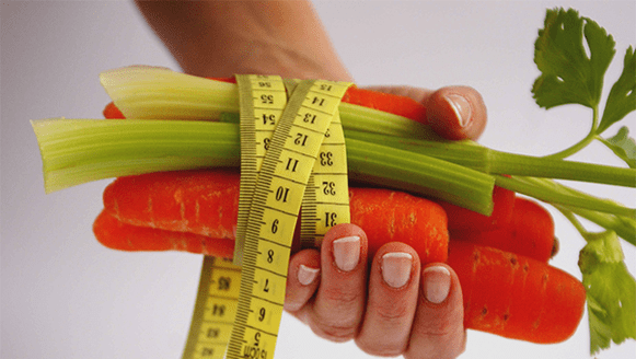 carrots and celery to lose weight on a proper diet