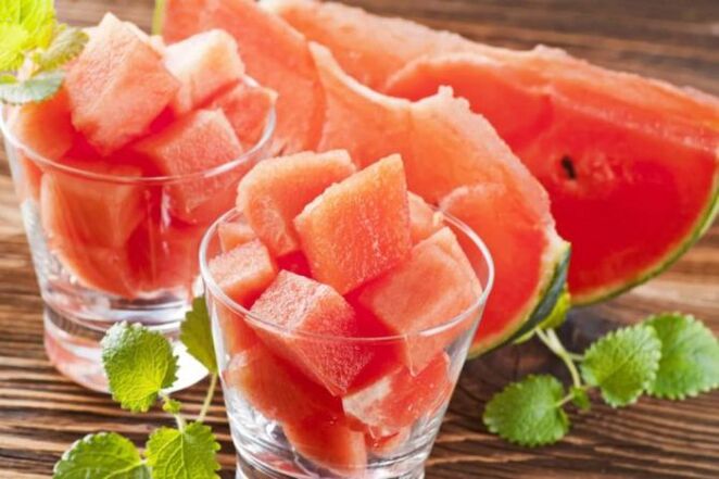 watermelon pulp on the diet